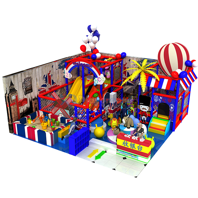 Colorful Small Soft Indoor Playground with Ball Pit and Sand Pit