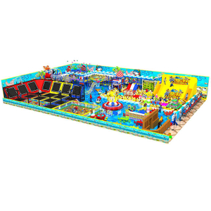 Ocean Theme Amusement Soft Foam Indoor Playground with Trampoline