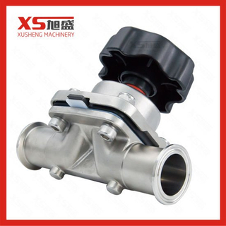 Трехходовые мембранные клапаны высокой чистоты с ручным управлением из PTFE + EPDM