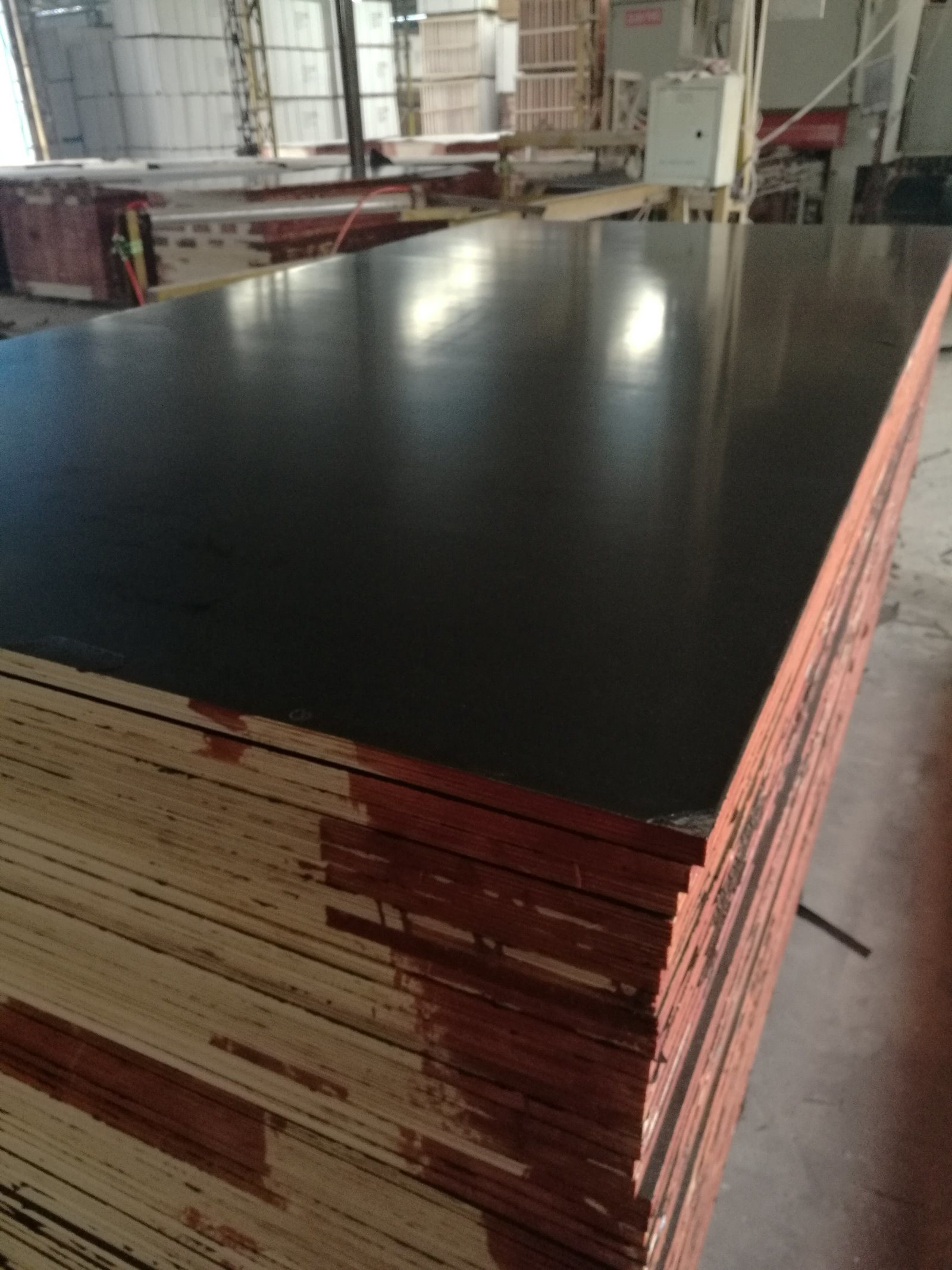 18mm Black Film Faced Plywood Boards Used for Shuttering Concrete