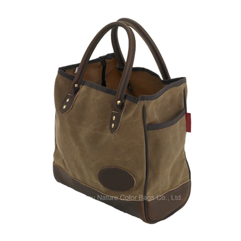 Mens Casual Canvas Tote Travel Bag with High-Capacity