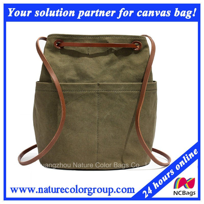 Unisex Canvas Leisure Backpack for School
