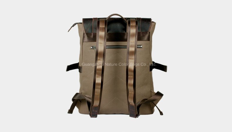 Leisure Casual Canvas Backpack for Student and Campus