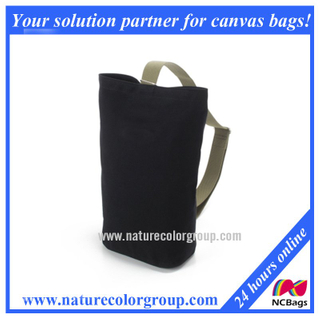 Black Canvas Traveling Bag Single Shoulder Crossbody Bag (WKB-006)