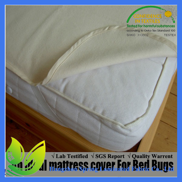 低变应原的适合的50%Cotton适合了页样式防水床垫保护者
