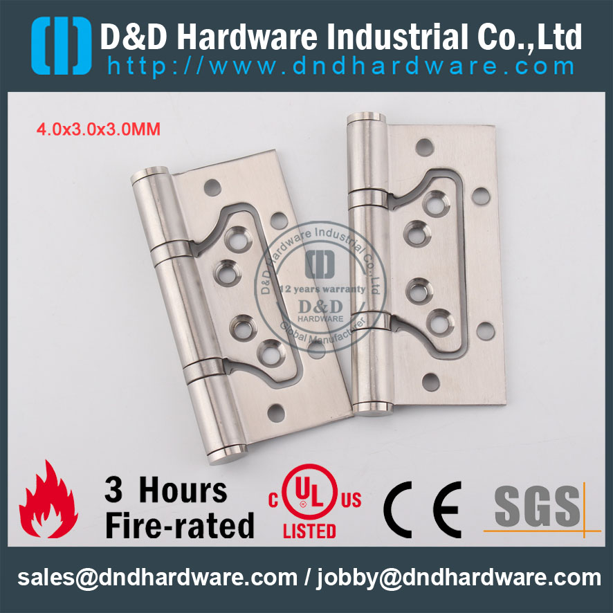 Certificado de Hardware-CE de D & D Fogo Classificado SS304 Hinge DDSS026