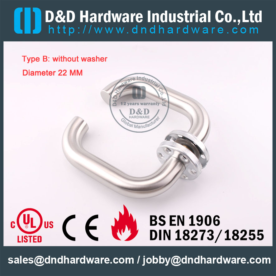 D & D hardware-ss304 diâmetro 22mm alavanca alavanca ddth001