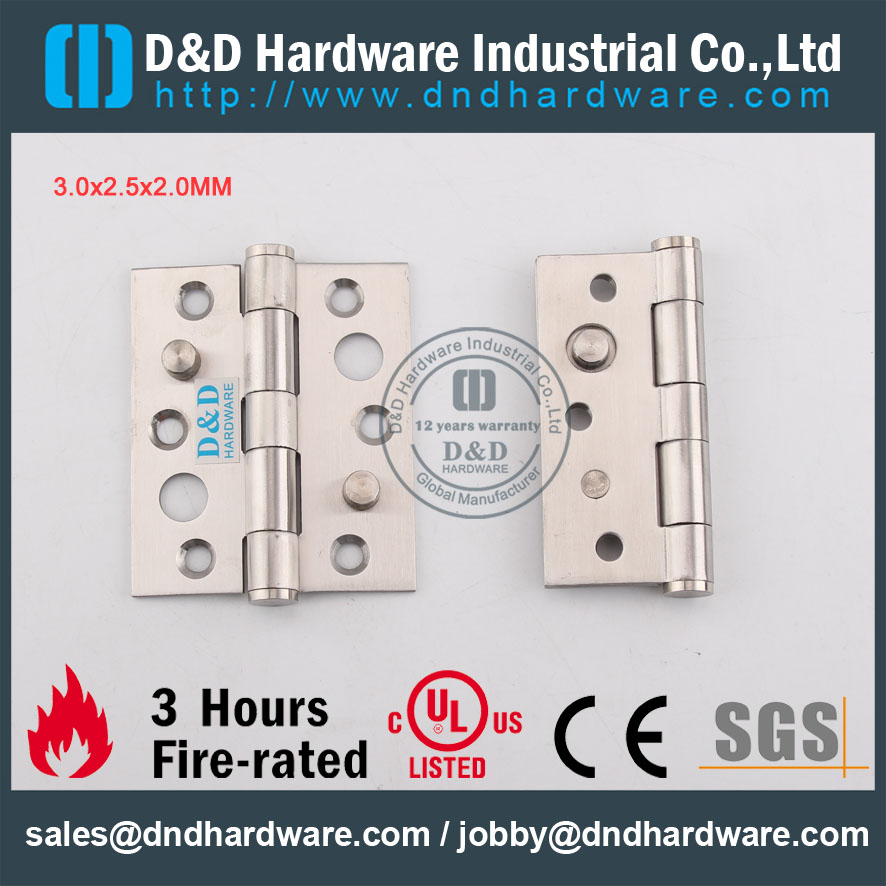 D & D Hardware-UL Standard Standard Rated Dobradiça DDSS014
