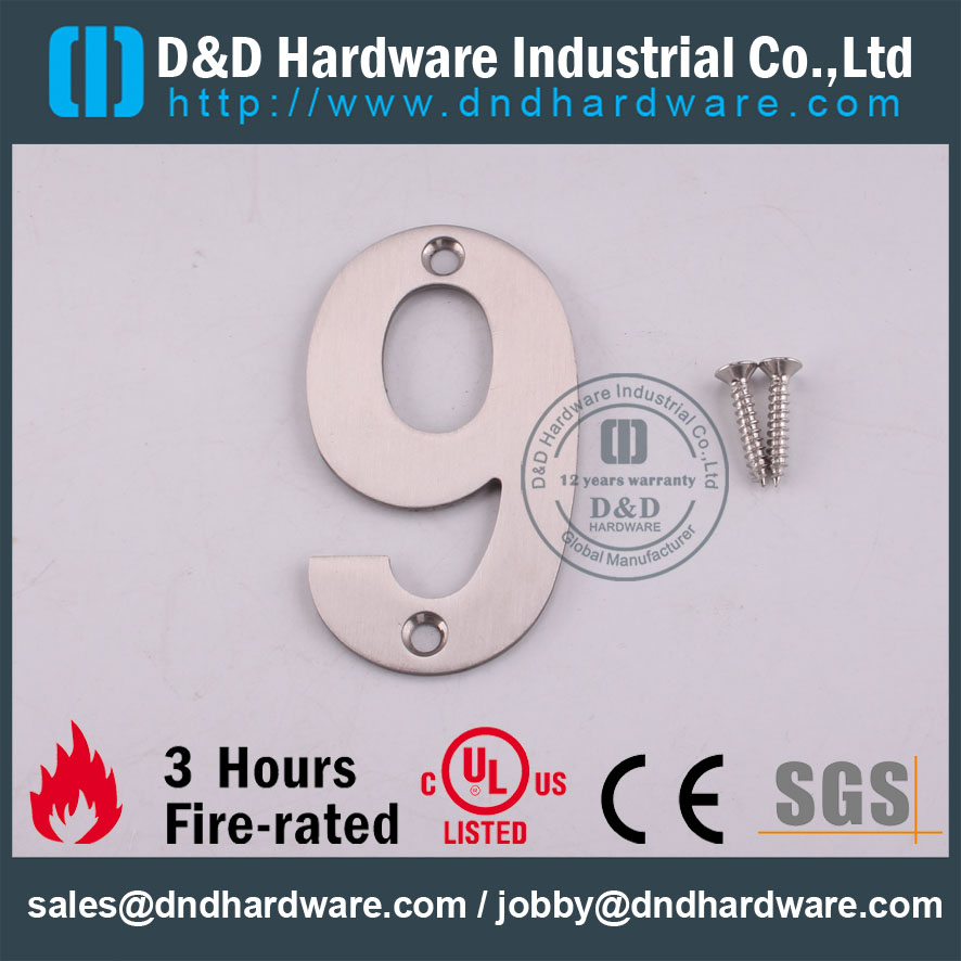 D & D Hardware-UL Padrão SS304 Placa de Sinalização DDSP013