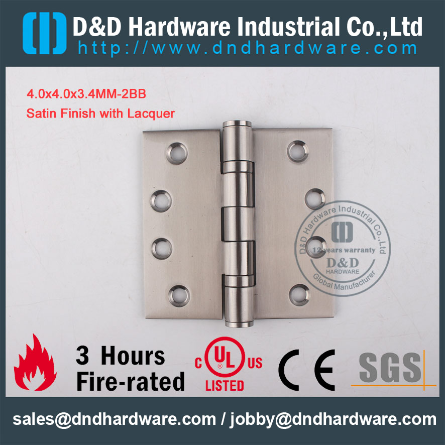 D & D hardware-hardware-hardware 4x4x3.4-2bb porta dobradiça DDSS001