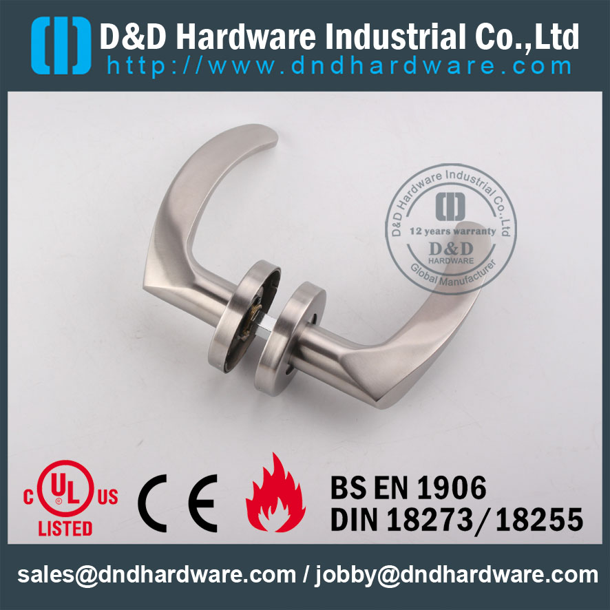 D & D Hardware-Fire Pontuação alavanca da alavanca da porta DDSH013
