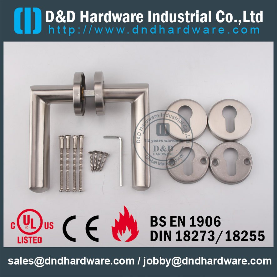 D & D; Hardware-Acessórios para porta SS304 Alavanca Sólida DDSH011