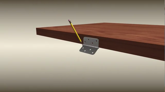 O passo 2 do hardware da porta dobradiça de D & D