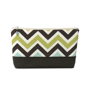 Personalized chevron makeup bag