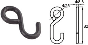 WHS2502 1' S フック BS:800KG/1760LBS - Dawson Group Ltd. - 中国メーカー、サプライヤー、工場