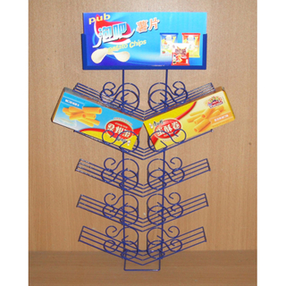Metal Wire Hanging Potato Chips Display (PHY1004F)