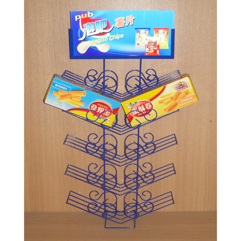 Metal Wire Hanging Potato Chips Display (PHY1004F)