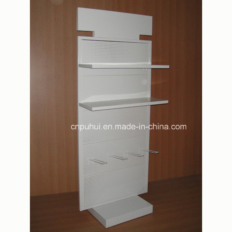 Double Sided Elegant Sheet Metal Display Rack (PHY353)