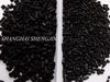 Pelletized activated carbon from wood for solvent recovery
