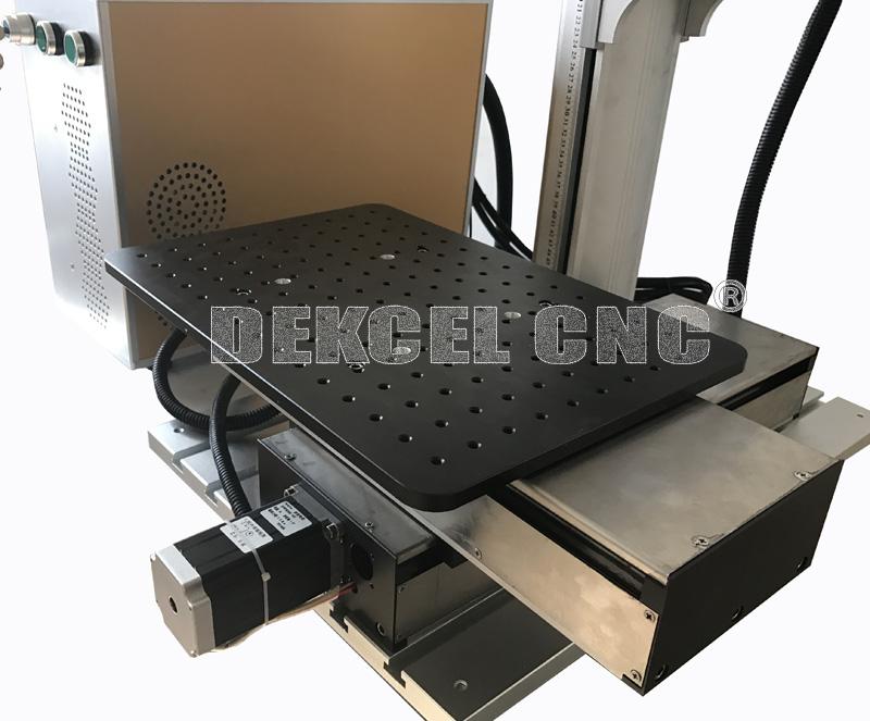 m&aacute;quina m&oacute;vil de la marca del laser de la fibra del vector