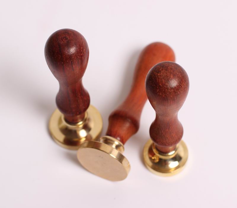 Cooper plate wax seal stamps round dia.25mm 