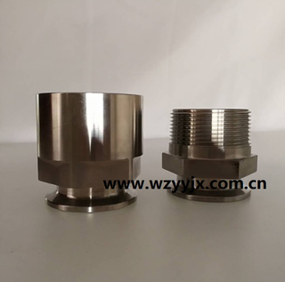NPT Male Female Hexagon Clamped Adapter Stainless Steel