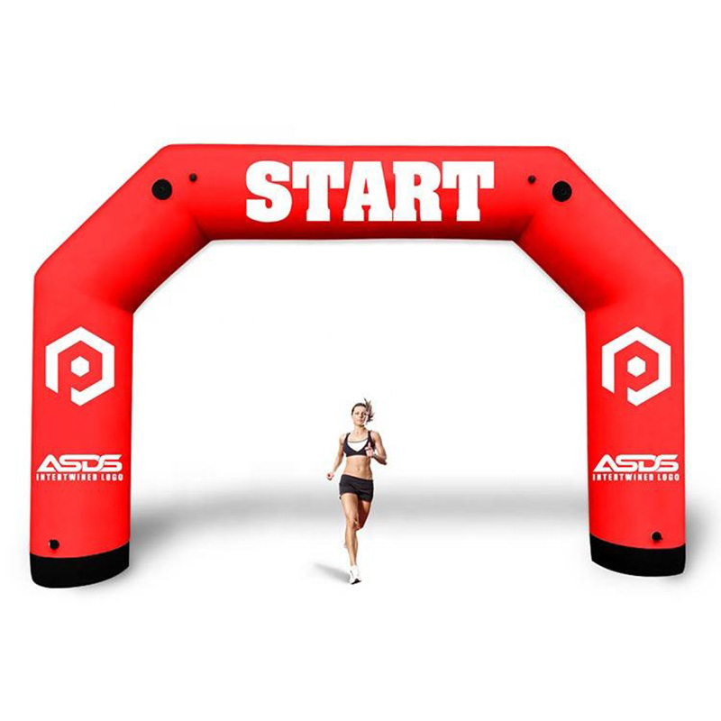 Custom Made Inflatable Black Arch Large Size Start Finish Line Inflatable Black Archway