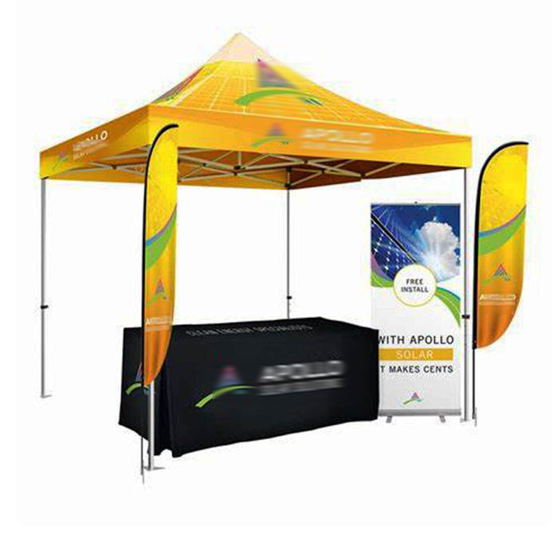 Portable Pop Up Gazebo with Eye-catching Print Design Advertising Folding Tent For Sale