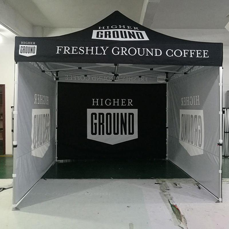 High-Quality 3X3M (10X10FT) Advertising Tent with Free Shipping | Frame, Roof, Full Wall, and 2 Half Walls with Pole Included
