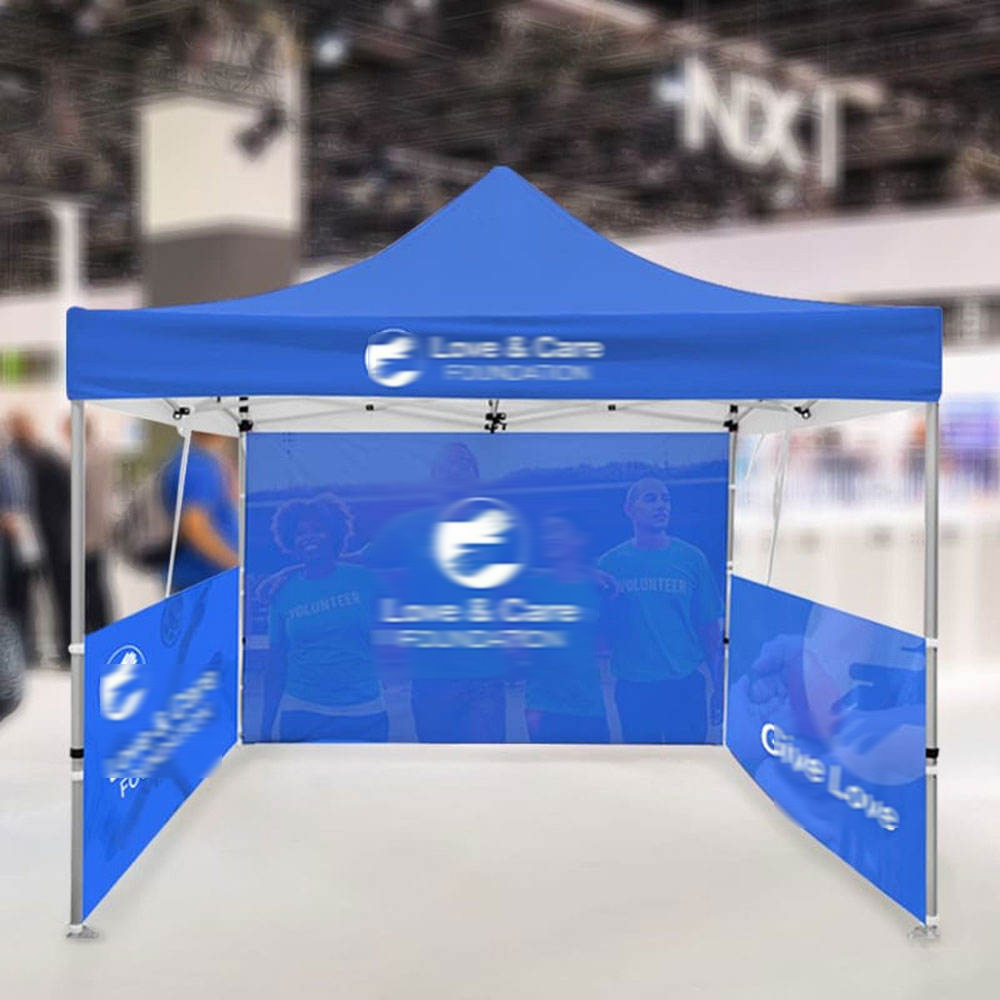 High-Quality 3X3M (10X10FT) Advertising Tent with Free Shipping | Frame, Roof, Full Wall, and 2 Half Walls with Pole Included
