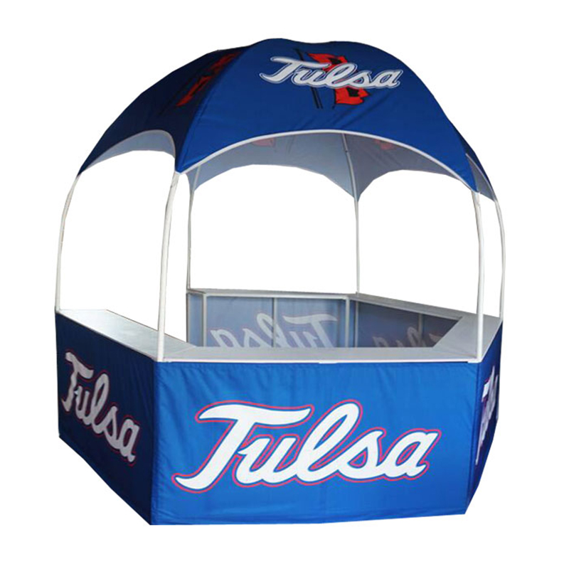 Custom Advertising Promo Kiosk Booth Promotion Events Exhibition Booth 3x3 Tent Large Display Hexagonal Dome Tent