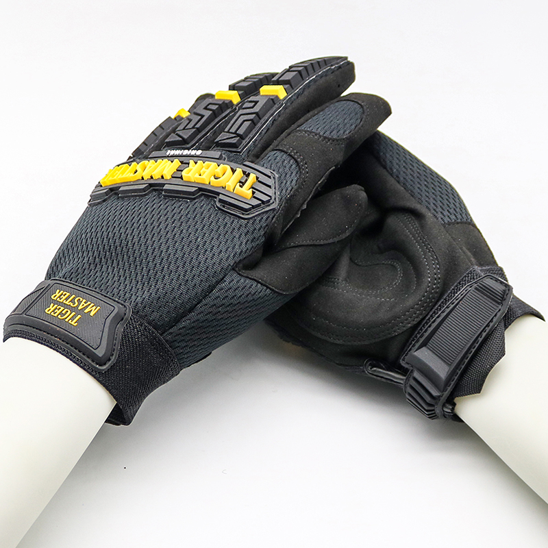 Tiger master TPR anti impact mechanic gloves