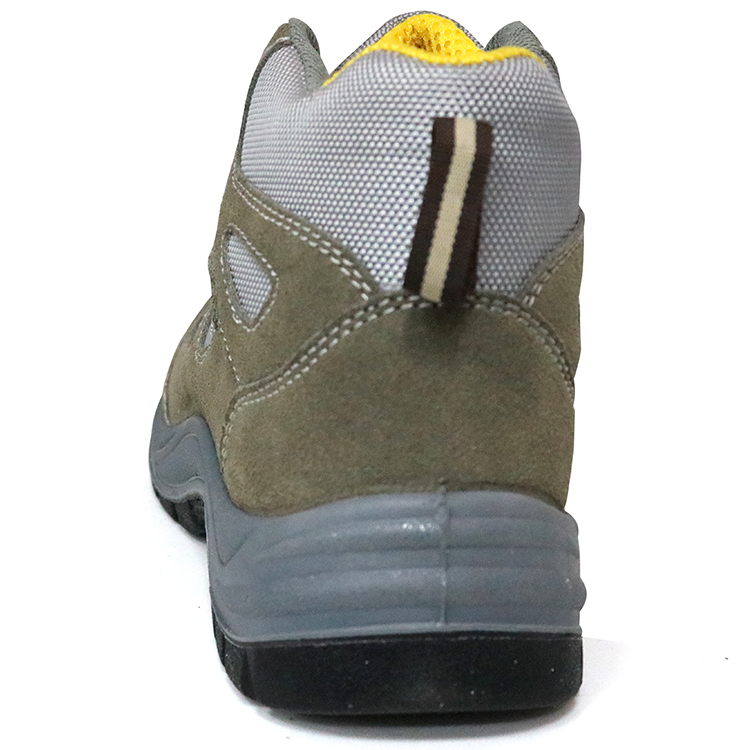 Non Slip Suede Leather Anti Static Low Priced Safety Shoes Steel Toe Cap