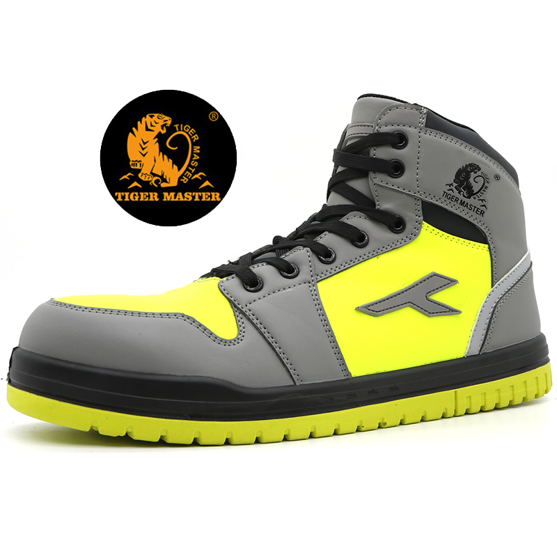 Mid Cut Anti Slip Light Weight Safety Shoes Sports Composite Toe