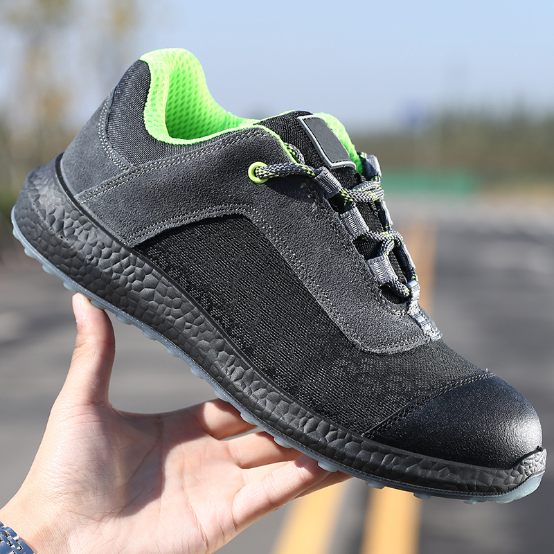 Oil Slip Resistant Pu Sole Sneaker Safety Shoes for Workers
