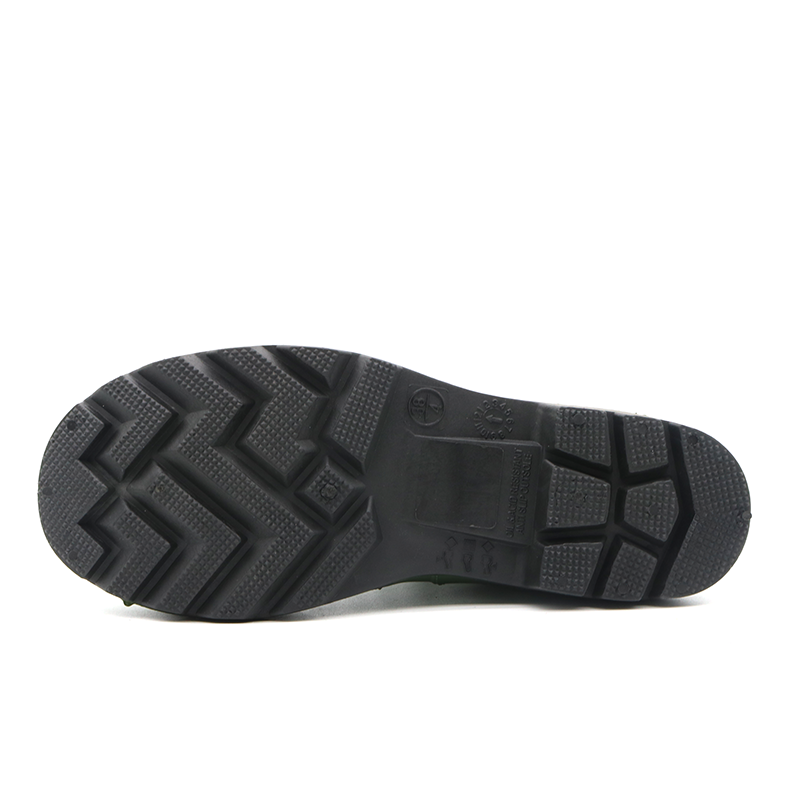 CE Anti Slip Waterproof PVC Safety Rain Shoes with Steel Toe
