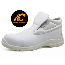 White Fiberglass Toe Chef Kitchen Safety Shoes