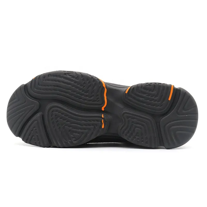Black Soft Eva Sole Steel Toe Fashion Safety Shoes for Men