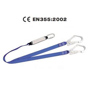 CE EN355 Energy Absorber Lanyard Double Hooks Safety Belt