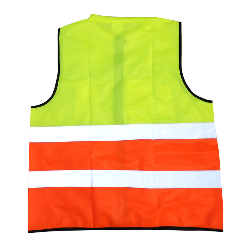 120g Polyester Cycling Hi-vis Reflective Safety Vest with Multiple Pockets