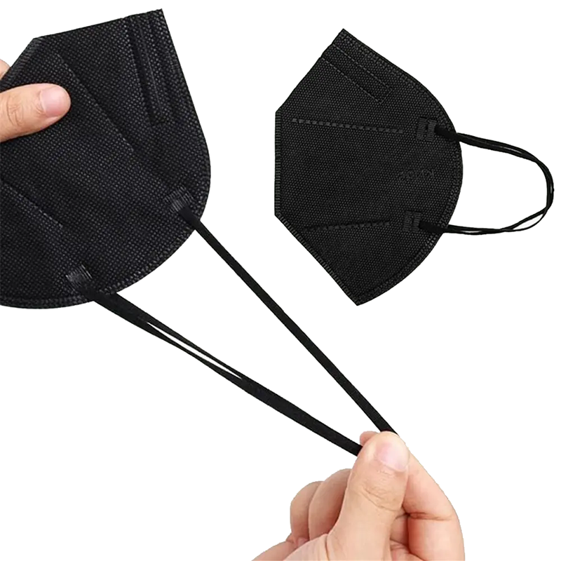 KN95 Non-woven Disposable Dust Face Mask Black