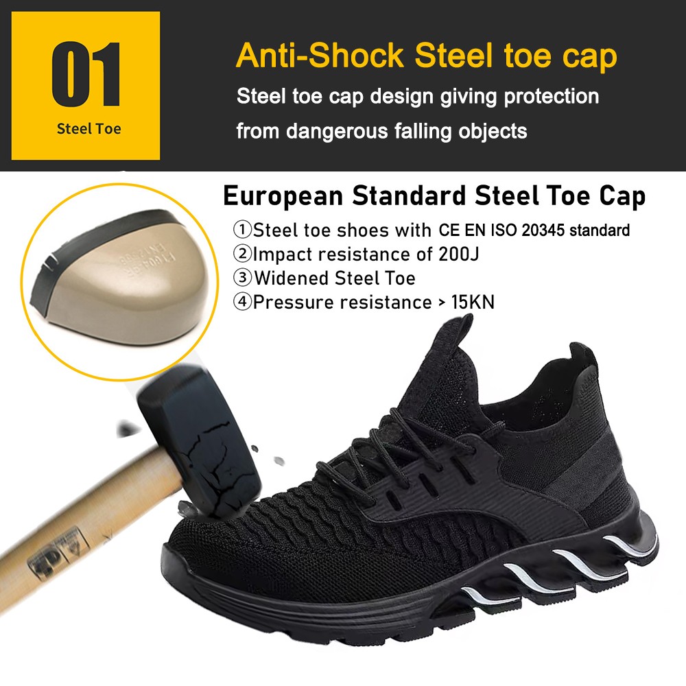 Steel Toe Comfortable Safety Shoes Sport for Warehouse