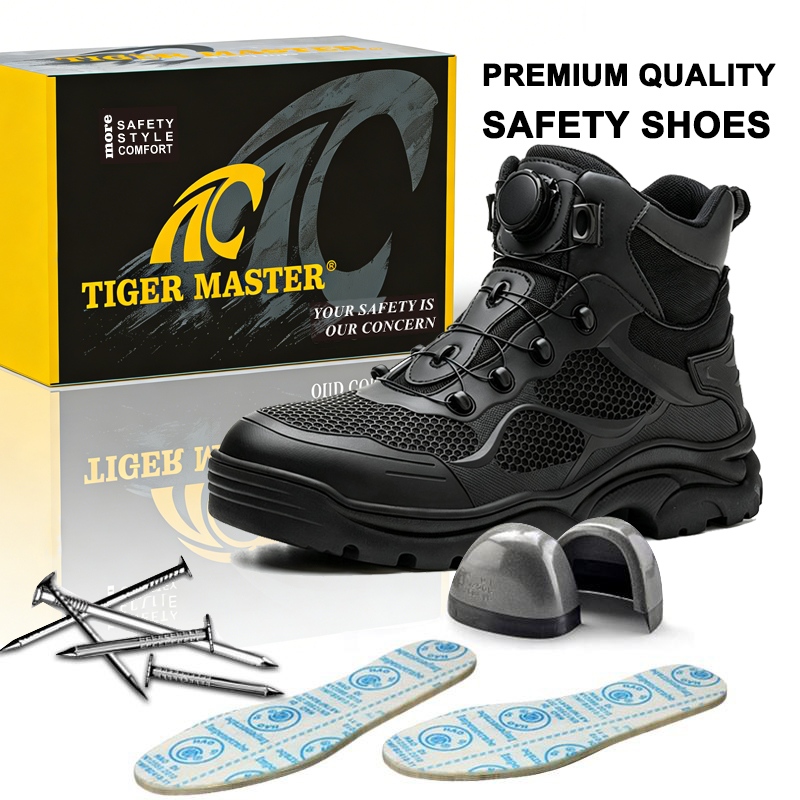 BOA Clousure Men's Industrial Safety Boots with Steel Toe