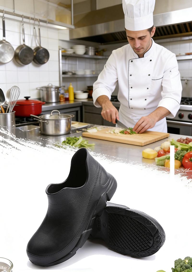 Non-slip Waterproof EVA Chef Work Shoes for Kitchen