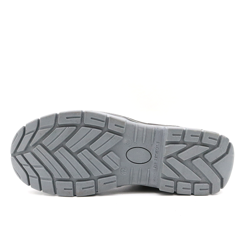 Green Suede Leather Anti-puncture Men Safety Shoes with Steel Toe