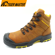 Crazy Horse Leather Waterproof Safety Shoes High Quality