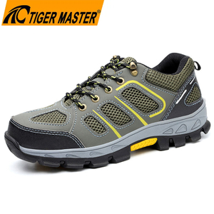 Non-slip Rubber Sole Work Shoes with Steel Toe Resistant To Oil