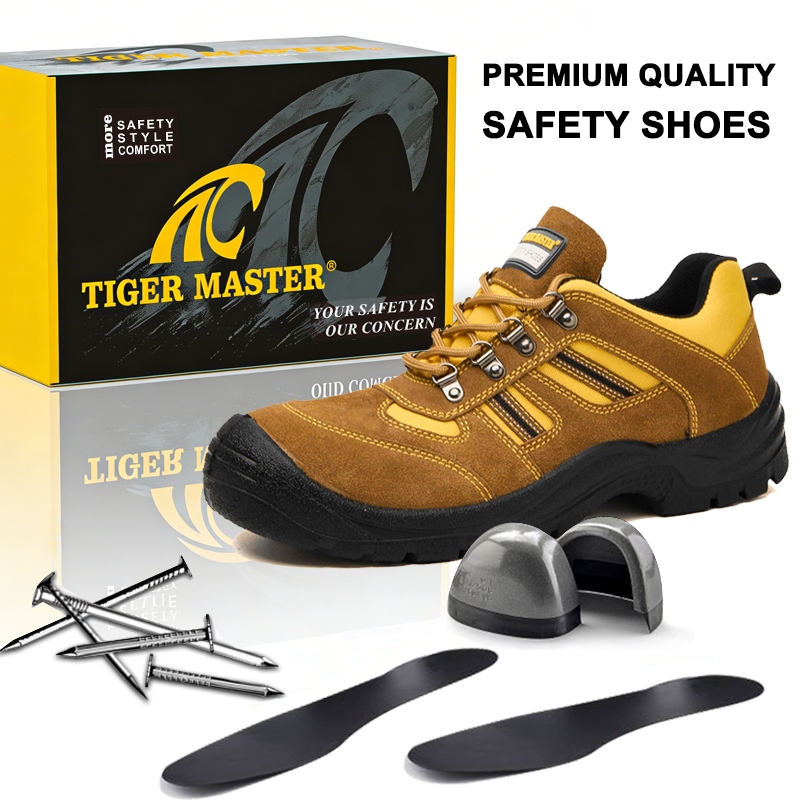 Anti-smash Steel Toe Suede Work Shoes Safety
