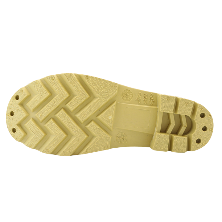 2025 New Construction PVC Safety Rain Boots with Steel Toe Steel Mid-plate