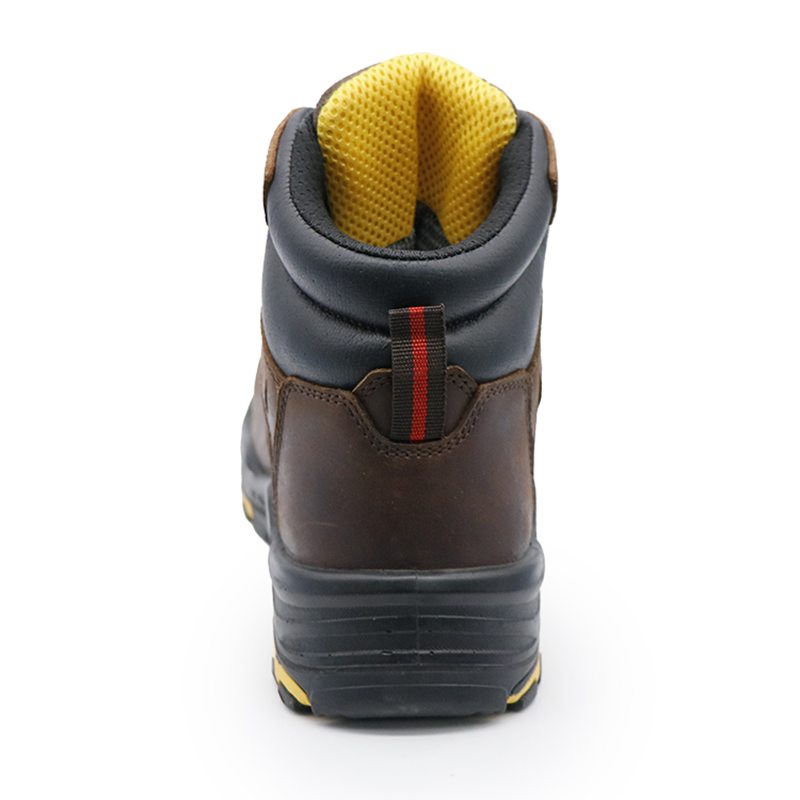 High Quaity Brown Leather Safety Boots for Oil Industry